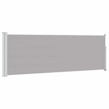 Patio Retractable Side Awning 100x300 cm Grey 48374