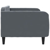 Day Bed without Mattress Dark Grey 90x190 cm Single Velvet 354103