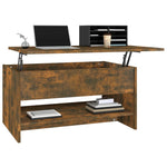 ZNTS Coffee Table Smoked Oak 80x50x40 cm Engineered Wood 819296