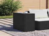 Garden Side Table Black 365982