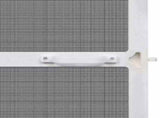 White Hinged Insect Screen for Doors 100 x 215 cm 141563