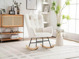 Rocking Chair Rocker Chair Single Recliner Casual Lounger Lounge Chair Cushion for Living Room N605P181515W