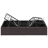 Electric Adjustable Bed Frame Brown 190 x 100 x 33.5 cm Steel 42037342