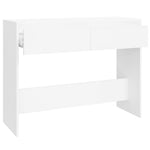 Console Table White 100x35x76.5 cm Engineered Wood 809836