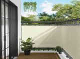 Balcony Screen Cream 110 x 1000 cm Oxford Fabric 42030711