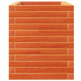 Garden Planter Wax Brown 110x40x49.5 cm Solid Wood Pine 847380