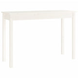 Console Table White 110x40x75 cm Solid Wood Pine 814240