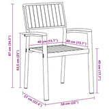 Garden Dining Set 5 pcs Grey Solid Acacia Wood 3284425