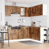 11 Piece Kitchen Cabinet Set Porto Smoked Oak Engineered Wood 3314966