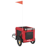 Pet Bike Trailer Red and Black Oxford Fabric&Iron 93908