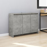 Sideboard Concrete Grey 102x33x75 cm Engineered Wood 809777