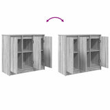 Sideboard Grey Sonoma 85x34x76 cm Engineered Wood 861630