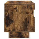 TV Cabinet with LED Lights Smoked Oak 80x35x40 cm 815723