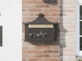 Wall Mounted Mailbox Bronze 40.5 x 16 x 45 cm Cast Aluminum 42023503