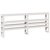 Bed Frame without Mattress White 180x200 cm Super King Solid Wood Pine 3306256