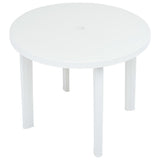 Garden Table White 89 cm Plastic 48805
