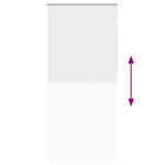 Roller Blind Blackout 120 x 230 cm White 240160