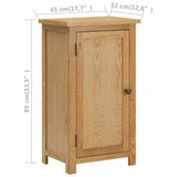 Cupboard 45x32x85 cm Solid Oak Wood 289198