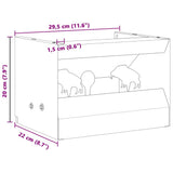 Bullet Trap Box Black 29 x 22 x 20 cm Steel 42013597