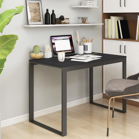 ZNTS Computer Desk Black 110x60x73 cm Engineered Wood 30196