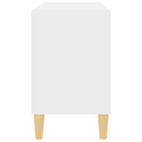 TV Cabinet with Solid Wood Legs White 69.5x30x50 cm 805923