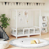 Kids Bed Frame White 70x140 cm Solid Wood Pine 834511