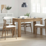 Dining Table Artisan Oak 120x60x76 cm Engineered Wood 855903