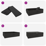 Storage Box 6 pcs Anthracite 70 x 40 x 18 cm Non-woven fabric 42024590