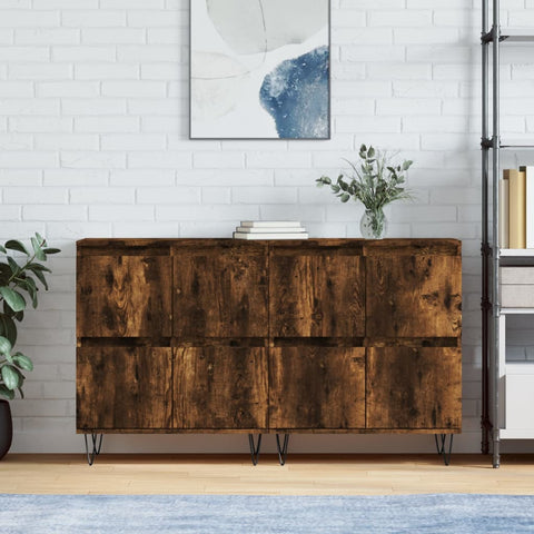 Sideboards 2 pcs Smoked Oak Engineered Wood 3190178