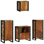 Bathroom Furniture Set 4 pcs Multicolour Solid Reclaimed Wood 3305665