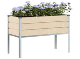 Planter Ivory 100 x 45 x 90 cm Galvanised Steel 42018126