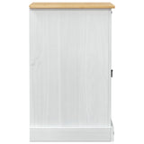 HiFi cabinet White 60 x 50 x 82 cm Solid Pine Wood 42024948
