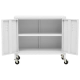 336269 Storage Cabinet White 60x35x56 cm Steel