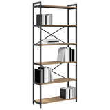 Bookshelf Artisan Oak 80 x 30 x 189.5 cm Engineered Wood 868412