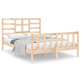 Bed Frame without Mattress Solid Wood 140x190 cm 3105905