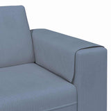 Fabric Sofa with Cushion Blue Corduroy fabric 3335134