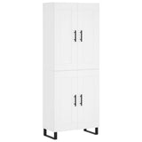 Highboard White 69.5x34x180 cm Engineered Wood 3199705