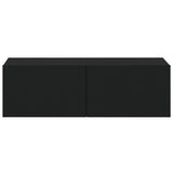 Wall TV Cabinets 4 pcs Black 100x30x30 cm 3114191
