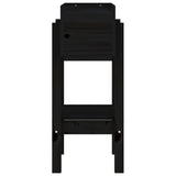 Garden Planter Black 62x30x69 cm Solid Wood Pine 825237