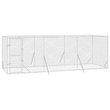 Outdoor Dog Kennel Silver 6x2x2 m Galvanised Steel 3190459
