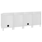 Commercial Kitchen Sink Cabinet 240x60x96 cm Stainless Steel 3058272