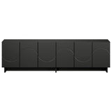 TV Stand 140 x 34.5 x 40 cm Black Engineered Wood 8011577
