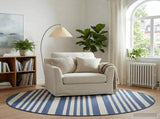 In- and Outdoor Rug OLITE Natural and Navy Blue 160cm 100% PP 42043754