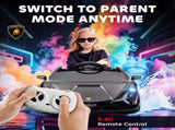 HOMCOM Lamborghini Sian Licensed Electric Car for Kids, 12V Kids Electric Ride on Car with Dual T3398P549174