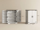 Multi-Storage Farmhouse Style Cabinet - White T3398P342969