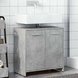 Bathroom Sink Cabinet Concrete Grey 60x33x60 cm Engineered Wood 856038