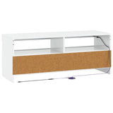 LED TV Cabinet High Gloss White Engineered Wood 897869