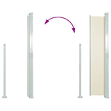 Patio Retractable Side Awning 170x300 cm Cream 48365