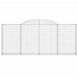 Arched Gabion Baskets 12 pcs 300x30x120/140 cm Galvanised Iron 3146549