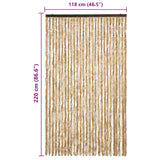 Insect Curtain Beige 118x220 cm Chenille 315137